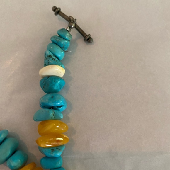 Authentic turquoise and Jasper Stone choker from the Southwest. - Picture 7 of 7